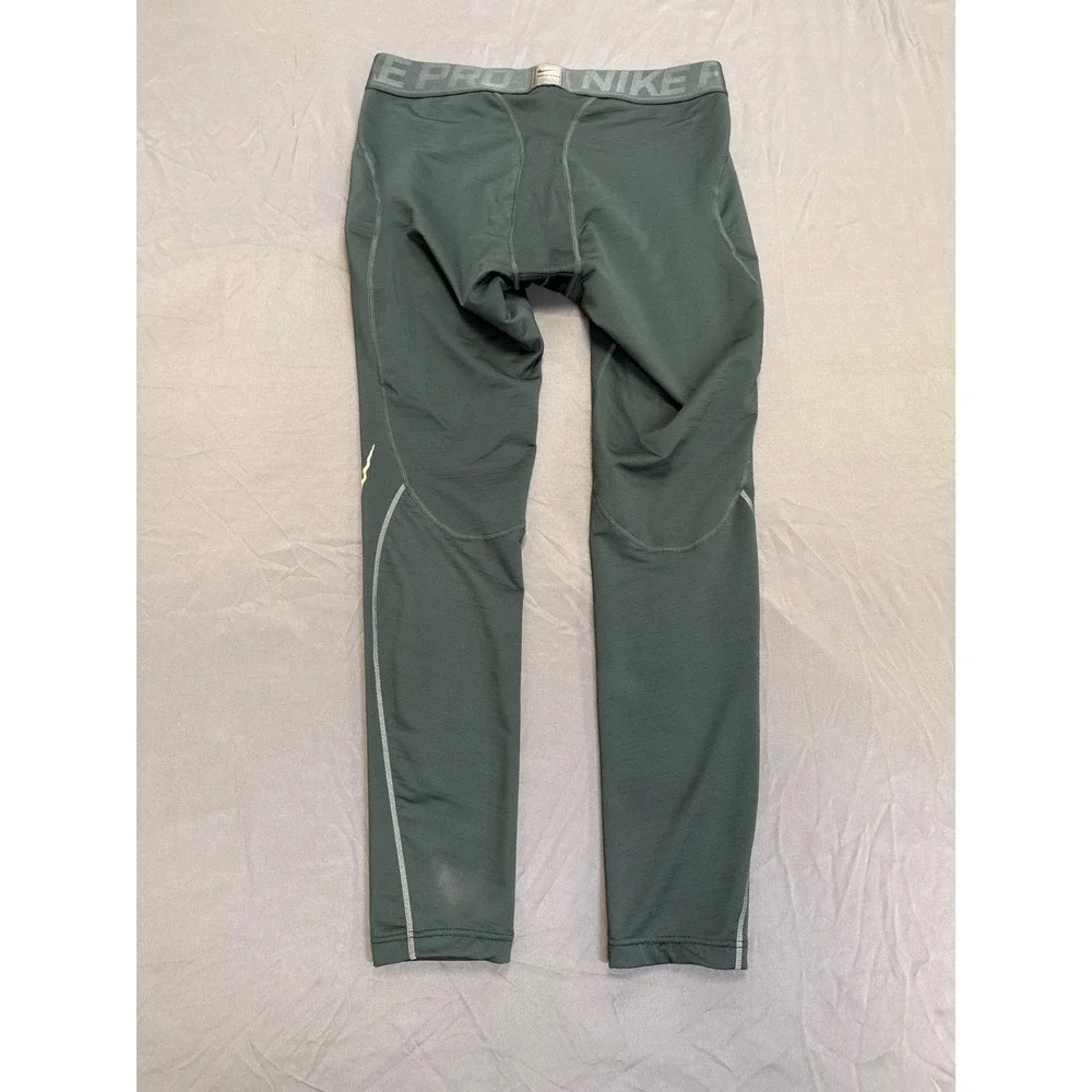 Nike Pro Hyperwarm Mens 2XL Compression Tights Insulated‎ Green 810383-364